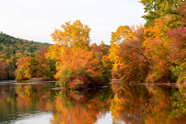 istock Fall colors at Hidden Lake 1292134624