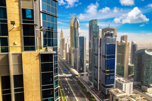 istock Aerial view of  Dubai 1292143925