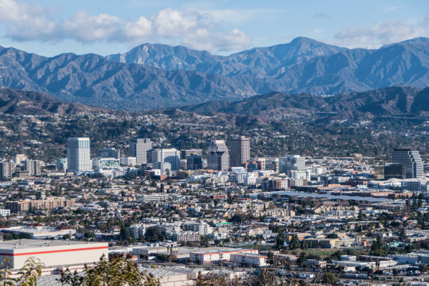 istock Downtown Glendale with San Gabriel Mountains in California 1292145712