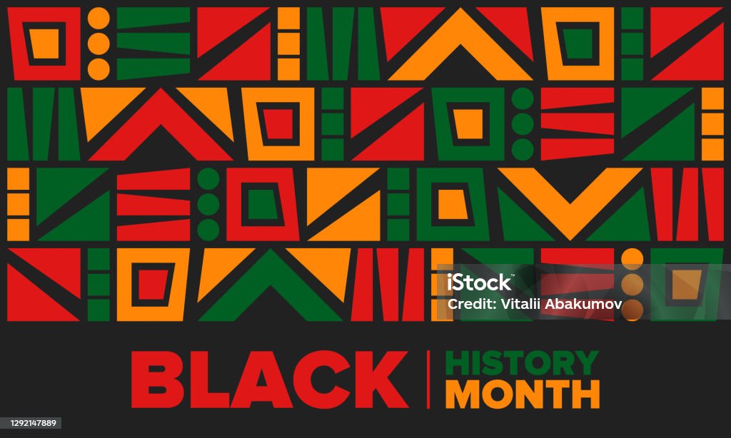 Месяц черной истории. Афроамериканская история. Празднуется ежегодно. В феврале в США и Канаде. В октябре в Великобритании. Плакат, открытка - Векторная графика Black History Month роялти-фри