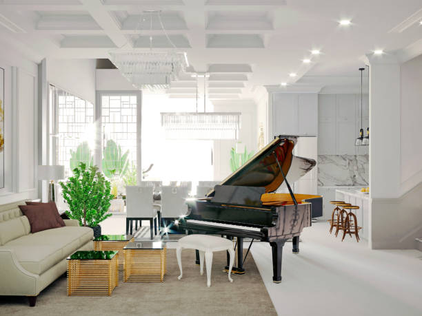 istock 3D Render of Living room 1292155470