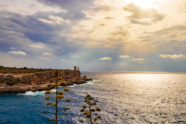 istock View on bay and Torre d’en Beu Cala Figuera. 1292155652