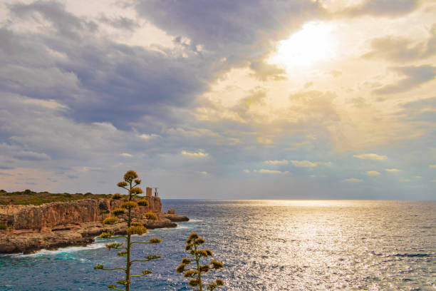 istock View on bay and Torre d’en Beu Cala Figuera. 1292155711