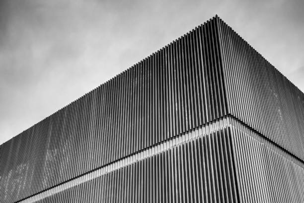 istock Modern buildings against a grey sky in Munich 1292167234