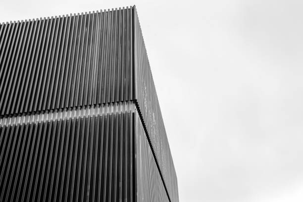 istock Modern buildings against a grey sky in Munich 1292167245