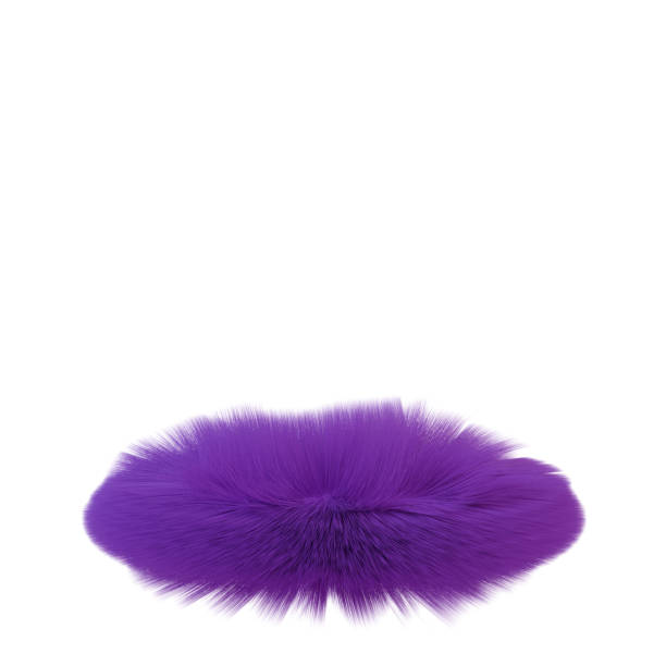 istock Violet fluffy round podium for publicity and exposition 1292173115