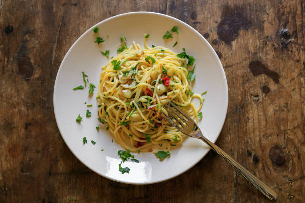 Spaghetti aglio olio e peperoncino italian style