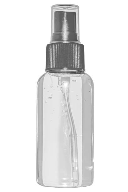 istock A jar of cosmetic spray without color on a white background. 1292176064