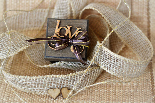 istock Wooden box written 
