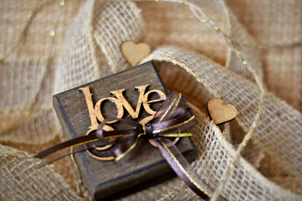 istock Romantic scenery with writing box 