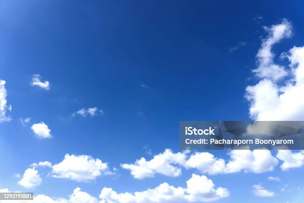 Landscape Of The Sky With Clouds In Different Shapes Refer To The Imagination And Creativity Freedom And Ideas Stock Photo - Download Image Now