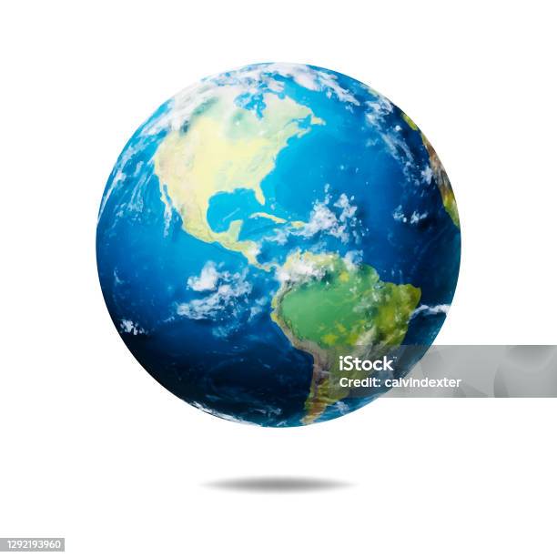 Illustrazione Realistica Del Globo Terrestre - Immagini vettoriali stock e altre immagini di Pianeta Terra - Pianeta Terra, Pianeta, Planisfero