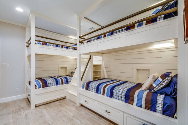 istock Double bunk beds in new home 1292196602