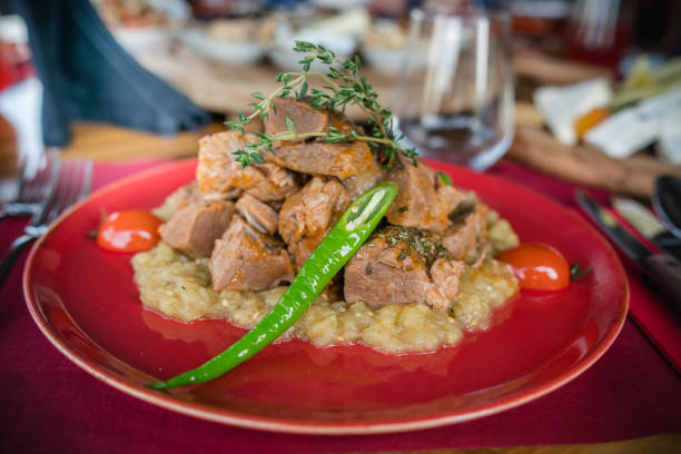 Traditional Turkish Eggplant with beef - Ali Nazik Kebab