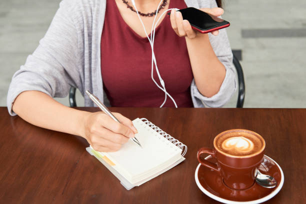 istock Entrepreneur recording voice message 1292206499