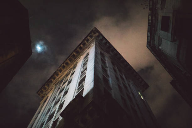 istock Low Angle View Of Building Against Sky At Night 1292206957