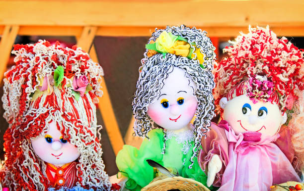 istock Needlework, original toys in the form of amusing dolls 1292208107