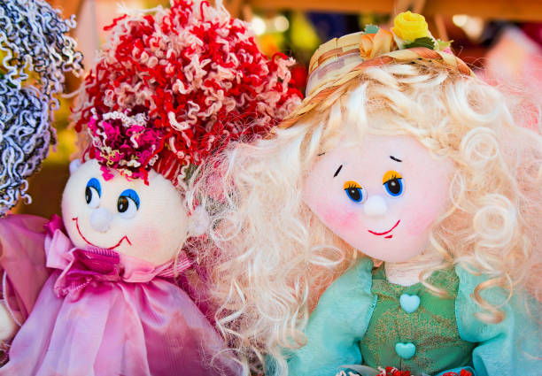 istock Needlework, original toys in the form of amusing dolls 1292208150