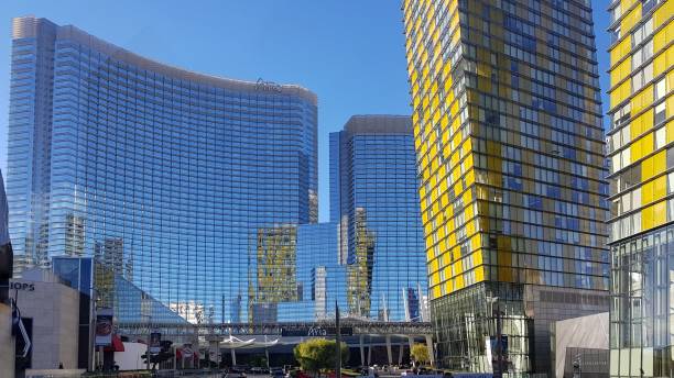 vista esterna l'aria resort and casino è architetture moderne las vegas, nevada, stati uniti 10-01-2018 - citycenter foto e immagini stock