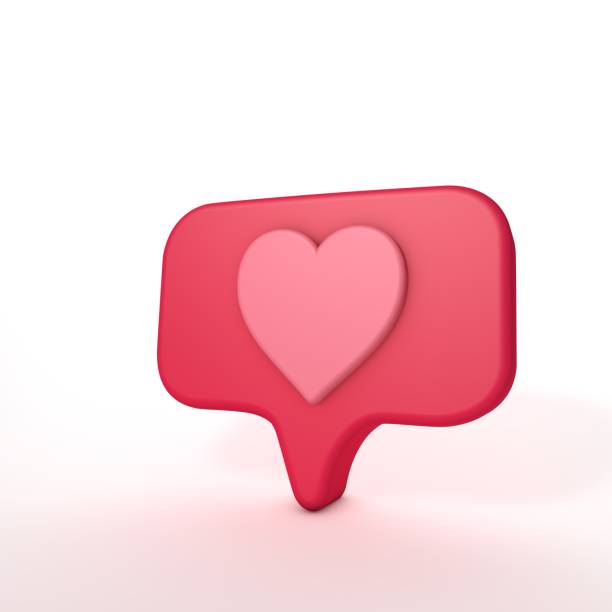 istock Social media notification with heart icon 1292216653