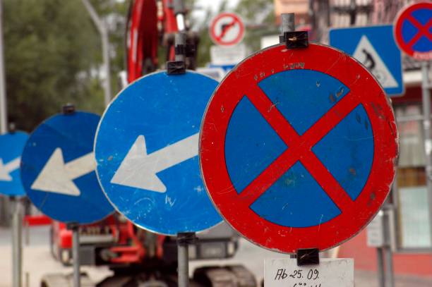 istock no parking and no stopping traffic sign 1292217732