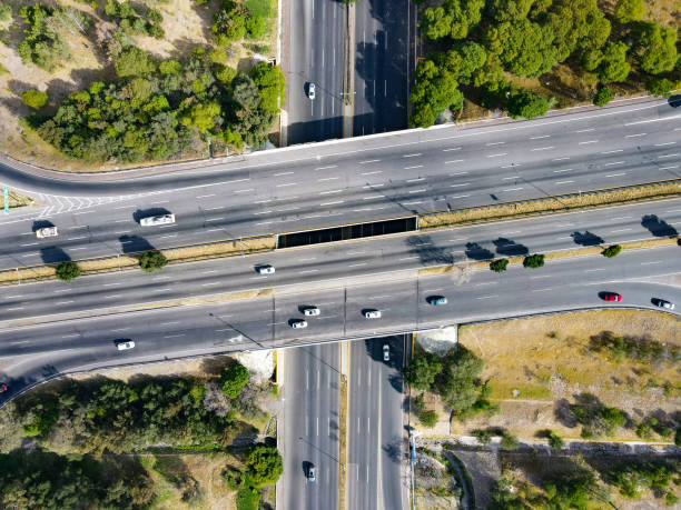 istock Aerial view, roads intersection, Queretaro. 1292218458