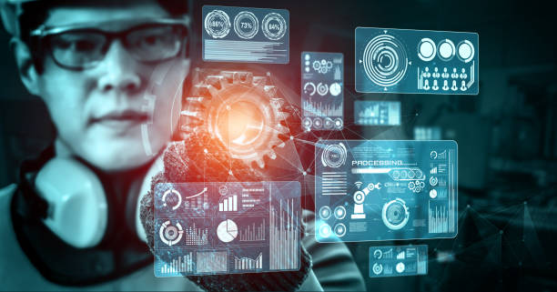 istock Engineering technology and industry 4.0 smart factory concept 1292220667