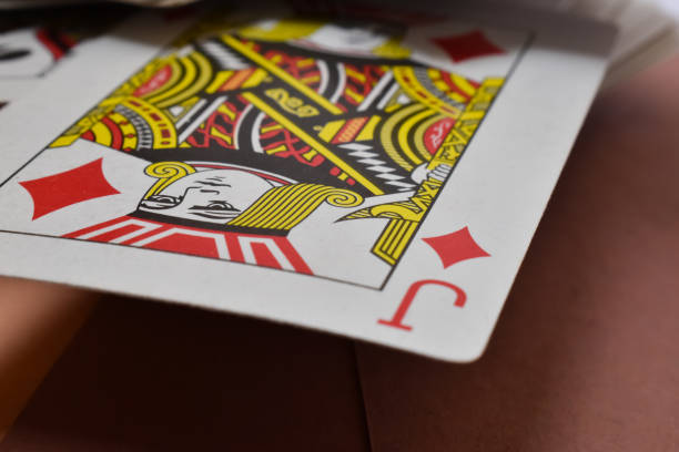 poker solitario rummy carte - rummy foto e immagini stock