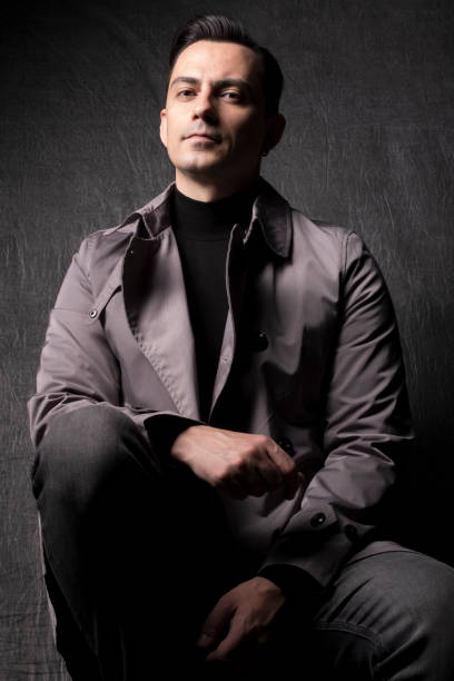 istock Male model with dark grey background 1292228831
