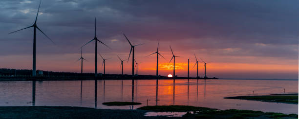 istock Sunset in Gaomei Wetlands, Taichung, Taiwan 1292234121