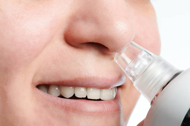 istock Deep cleaning woman face skin theme 1292234180