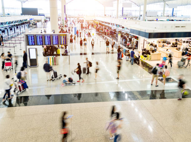 istock Group of people in airport 1292240526