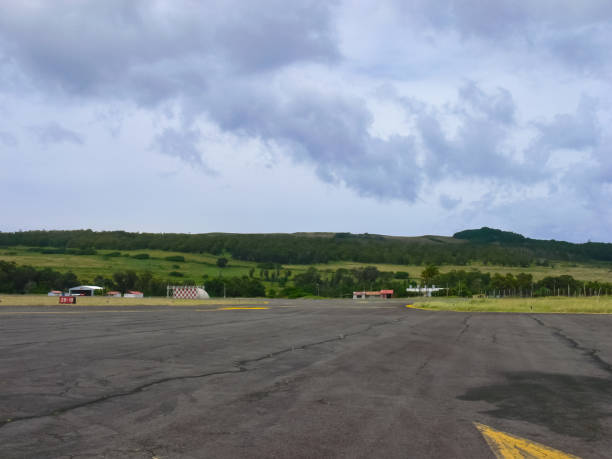 istock airport on Easter Island. Airport site. 1292245851