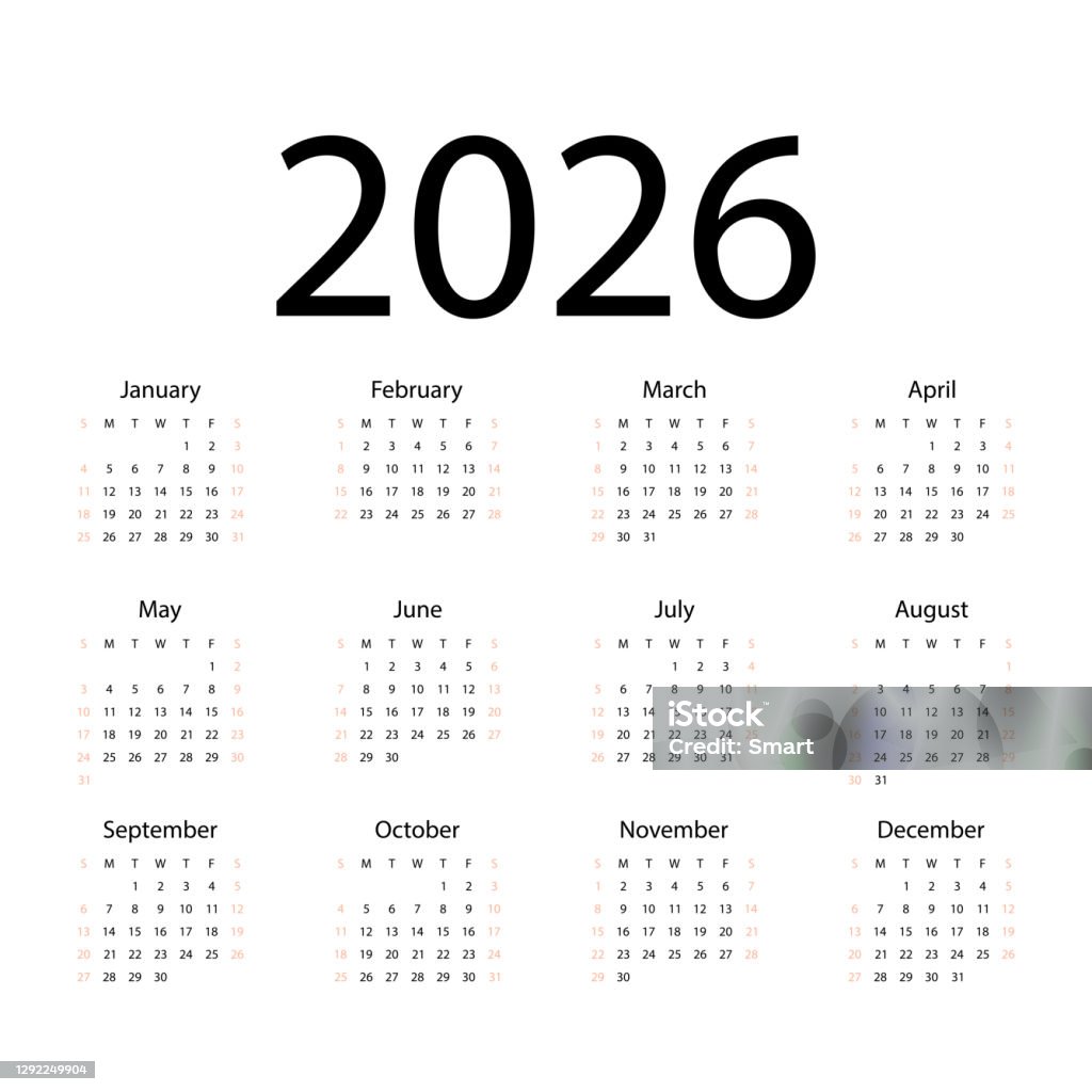 Calendar 2026 Tearoff Calendar Personal Organizer White Background