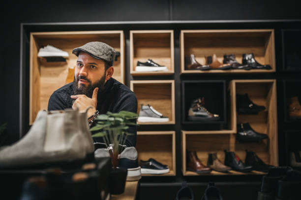 Proud shoes owner