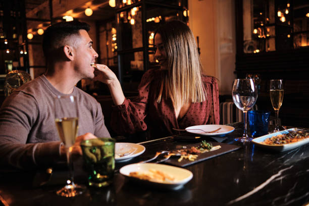 istock Young couple on a valentine's date. 1292252442