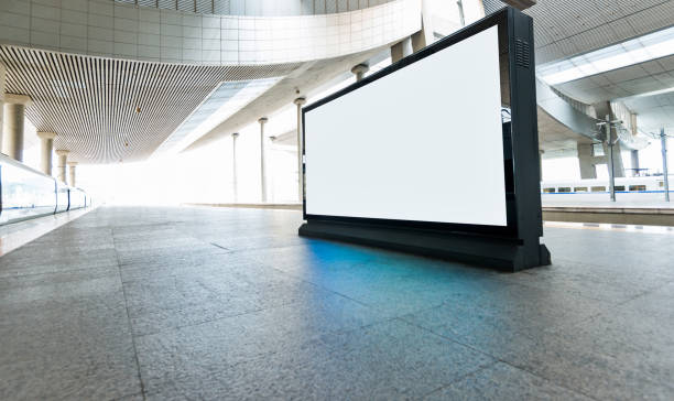 istock Blank billboard in railroad station 1292256004