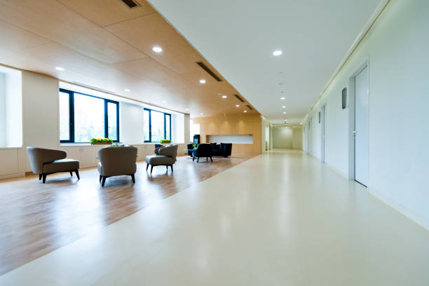 istock Rest area with armchairs and coffee table 1292257120