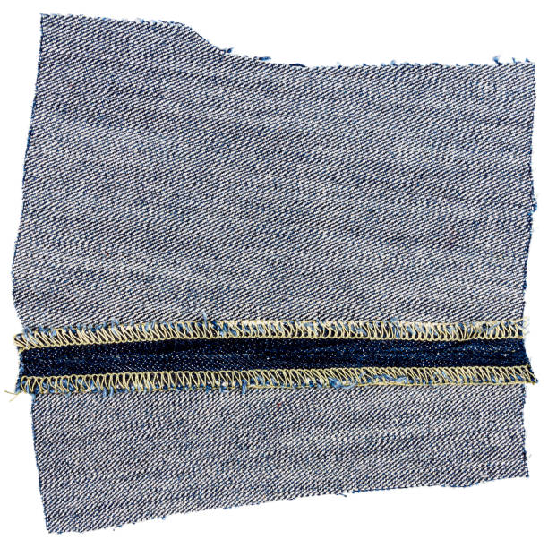 istock Piece of blue jeans fabric 1292257168