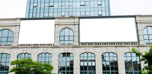 istock Blank billboard on the wall of office building 1292258396