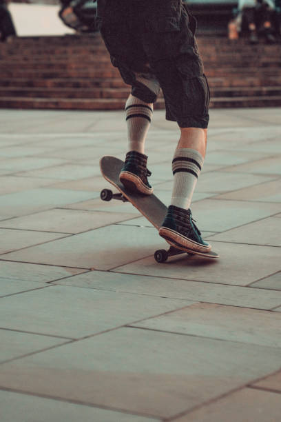 istock Skater jumping on his skate in skatepark 1292260837