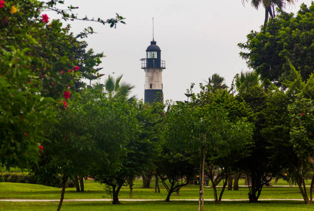 istock La Marina Lighthouse, an active lighthouse set on high cliffs above the Pacific Ocean, in Miraflores, Lima, Peru, is one of the most famous and visited lighthouses in the country. 1292261264