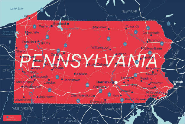 State Detailed Editable Map Stock Download State Detailed Editable Map 