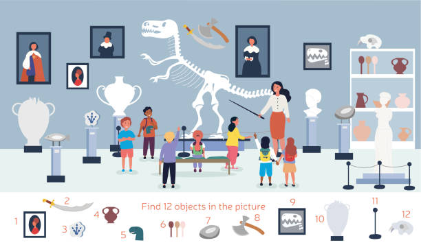 istock The guide tells the children about the exhibit in museum 1292273129