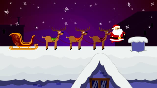 1,795 Santa Reindeer Cartoon Stock Videos and Royalty-Free Footage - iStock