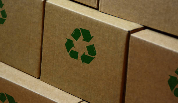 istock Recycling symbol stamp and stamping 1292280992