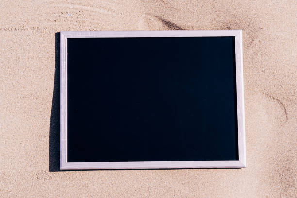 istock Pile desert sand isolated on black. Dust heap beach texture on shore background. Design of summer vacation holiday concept. 1292286943
