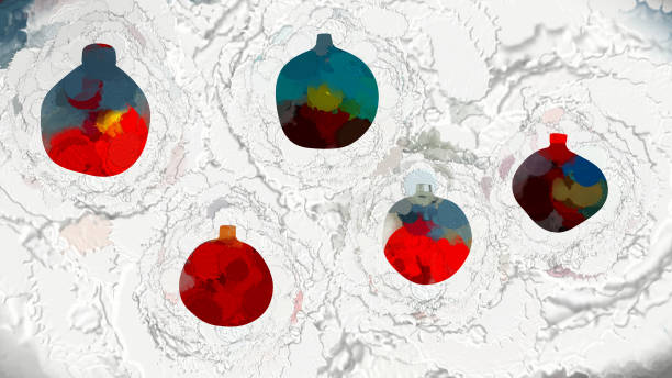istock Digital Illustration Christmas Bauble Party Background 1292288102