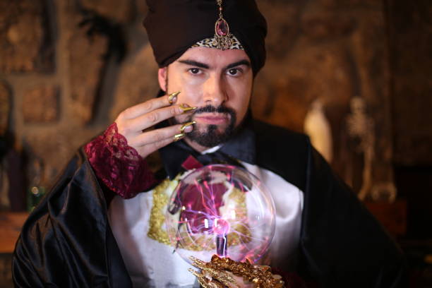 istock Fortune teller with cristal ball 1292289419