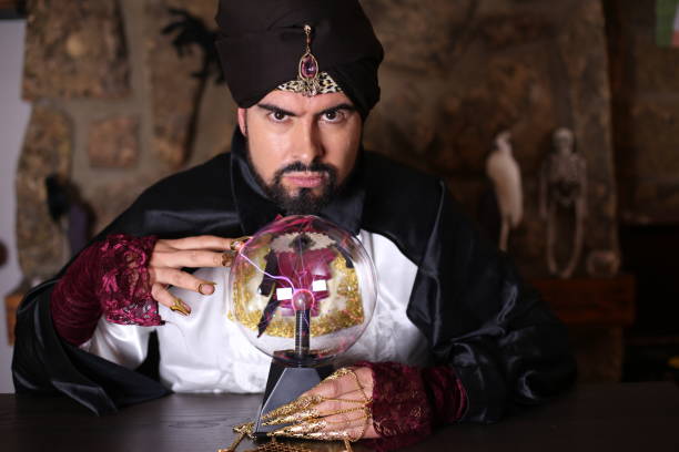istock Fortune teller with cristal ball 1292289422